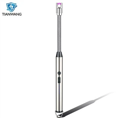 HOOK Daha Uzun ve LED Pil Ekranlı Mum USB Plazma Ark Çakmak